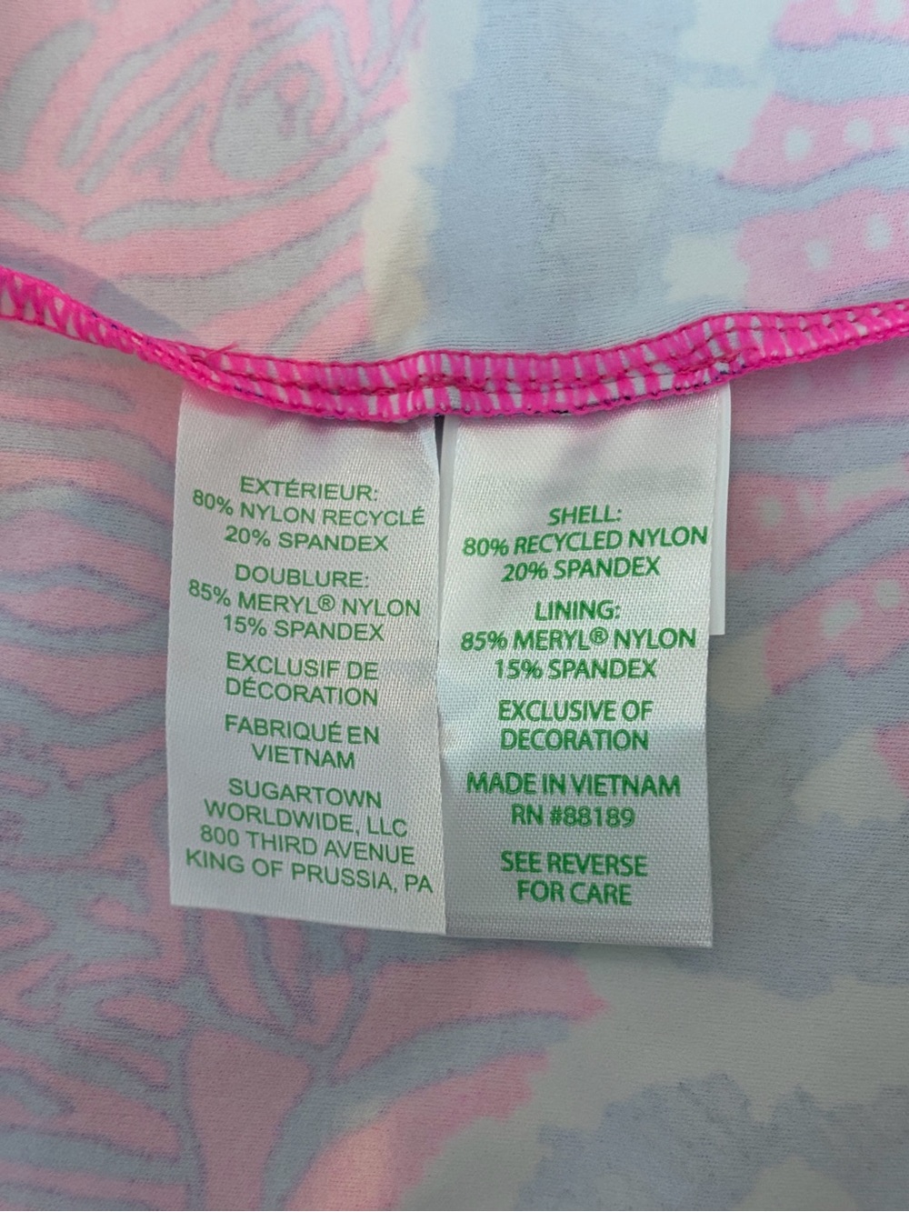 Lilly Pulitzer luxletic Federica Athetic tennis workout activewear dress size x - Picture 5 of 16